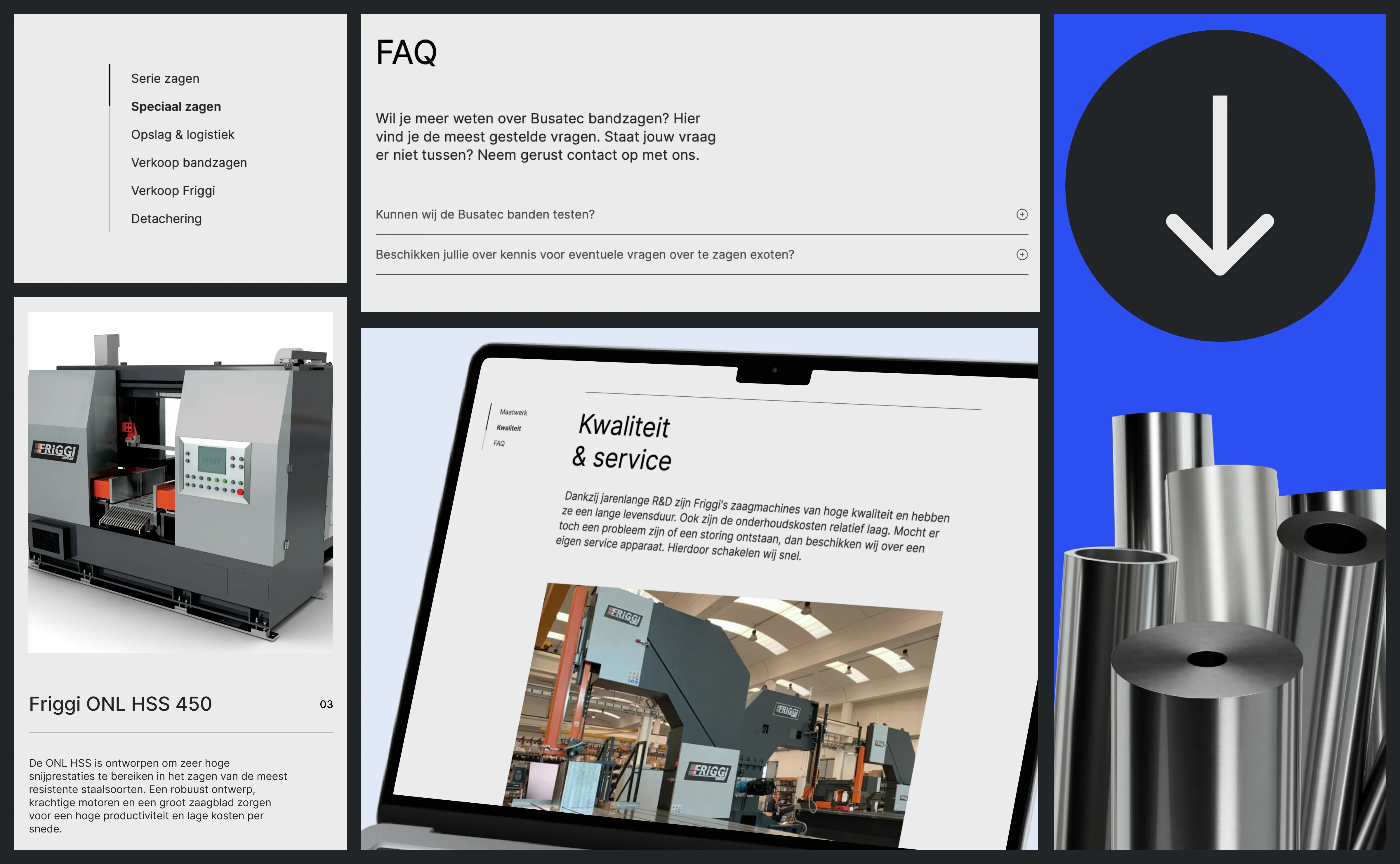 De Metaalzagerij webcomponents - design by SocialTrustLabs