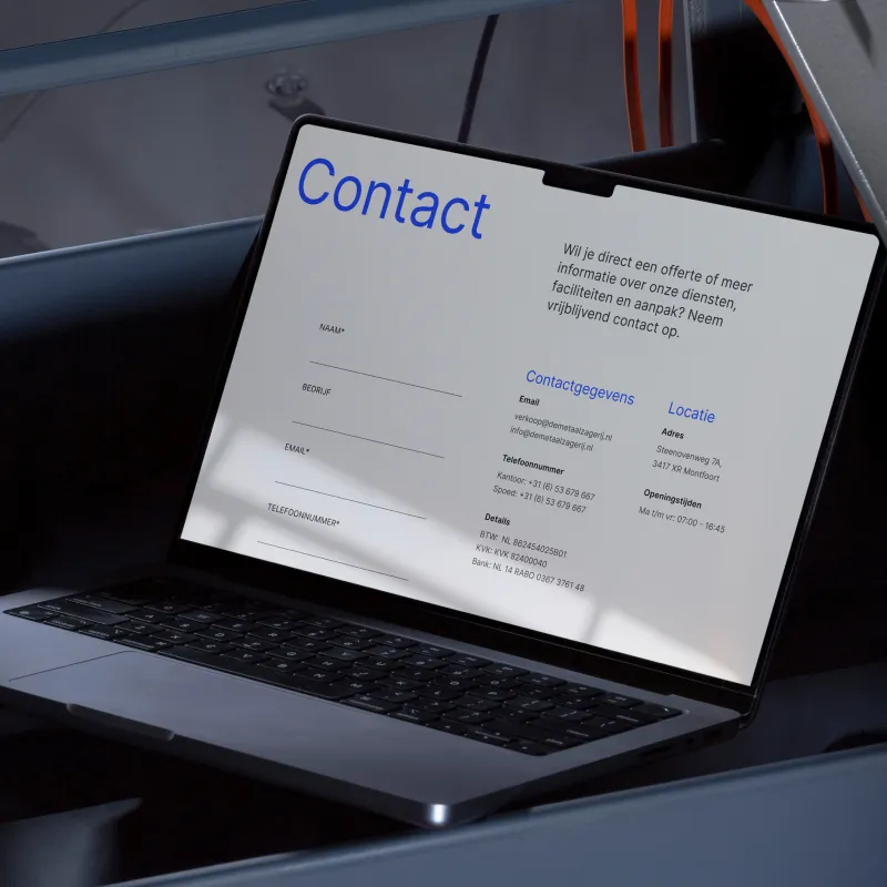 Contact page design, webdesign - design by SocialTrustLabs