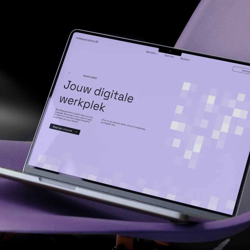 web design for m4dapplications - design by SocialTrustLabs, creative digital agency. 